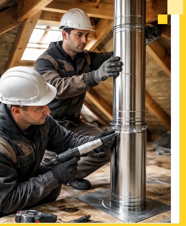 Монтаж дымоходов для каминов в Находке с гарантией качества