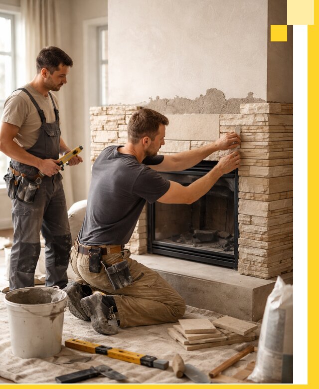 Установка и монтаж каминов для загородного дома в Находке