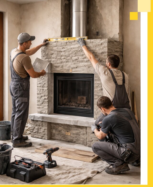 Профессиональный монтаж каминов под ключ в Находке для дома