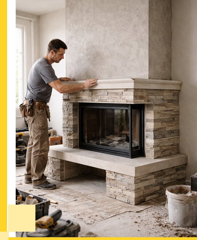 Изготовление каминов под ключ в Находке от 154725 р. | ЭриданНхд