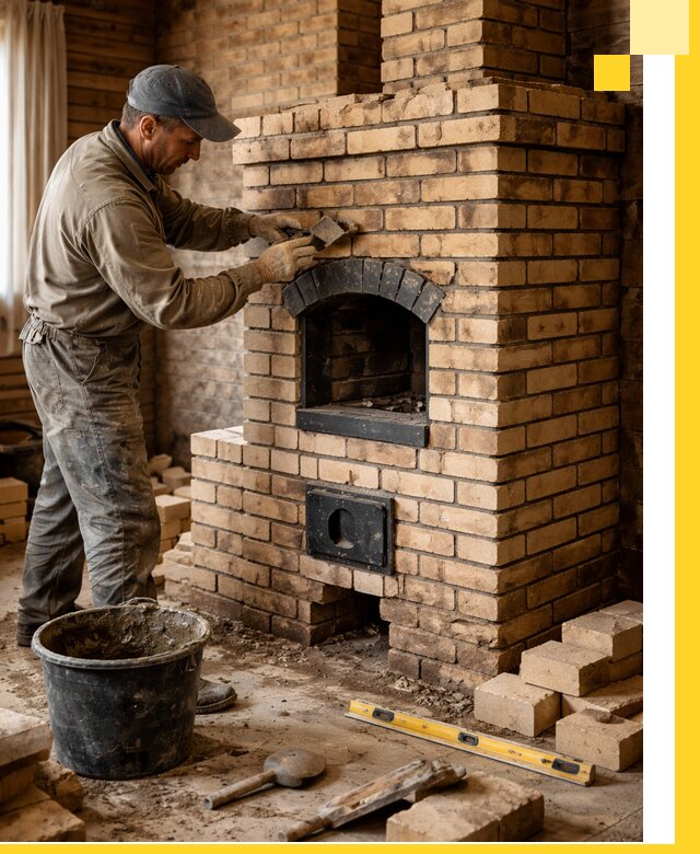 Кирпичные печи под ключ в Находке: проектирование и кладка