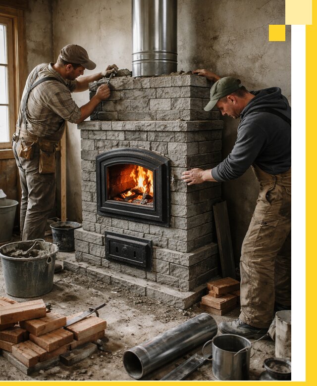 Производство, поставка и монтаж дровяных печей в Находке