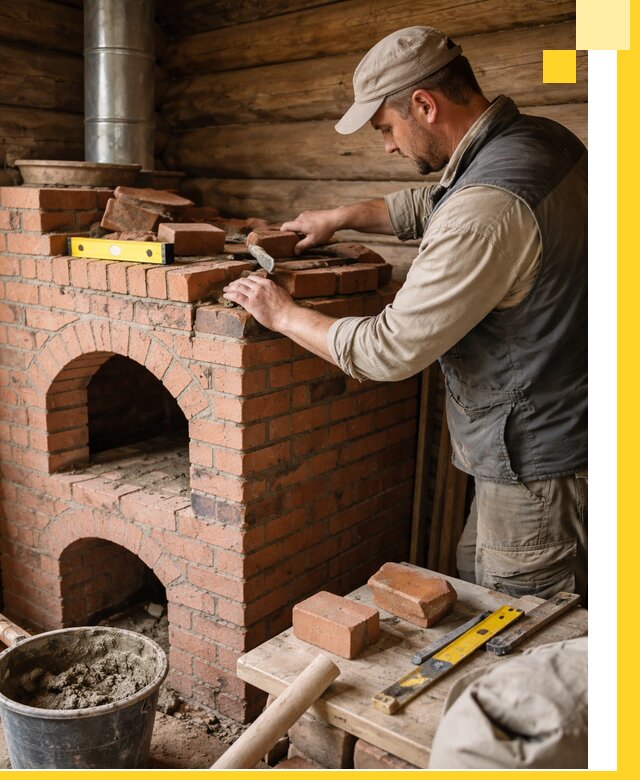 Изготовление и установка русских печей в Находке под ключ