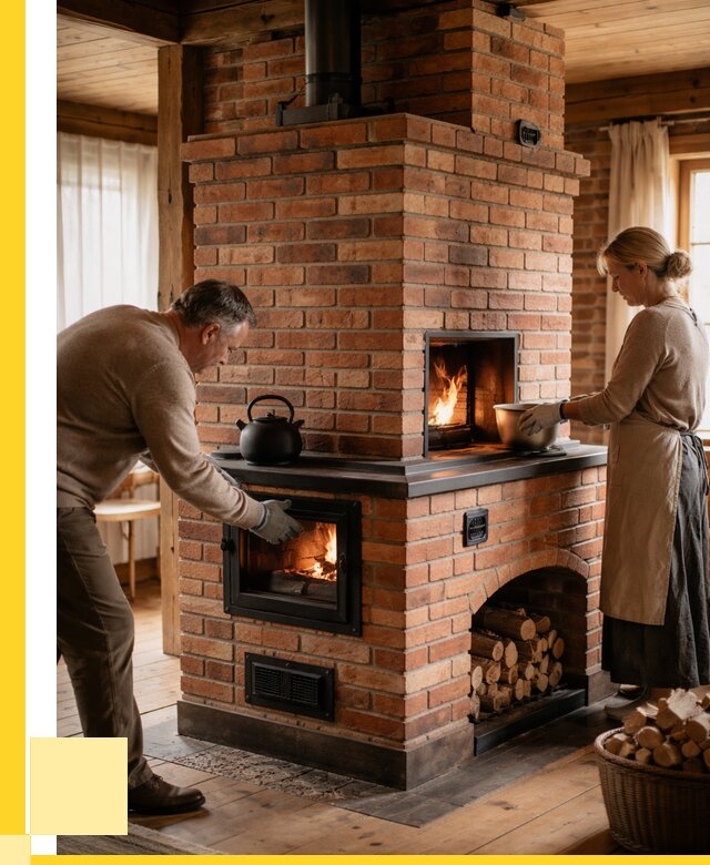 Печи для загородного дома под ключ в Находке от 82520 р. | ЭриданНхд