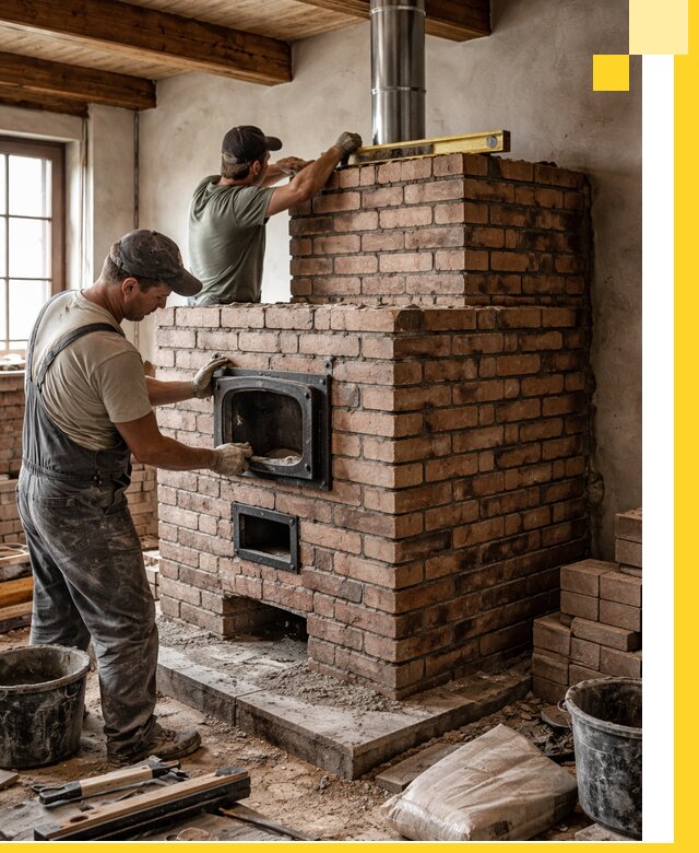 Печи для загородного дома под ключ в Находке — монтаж и сервис