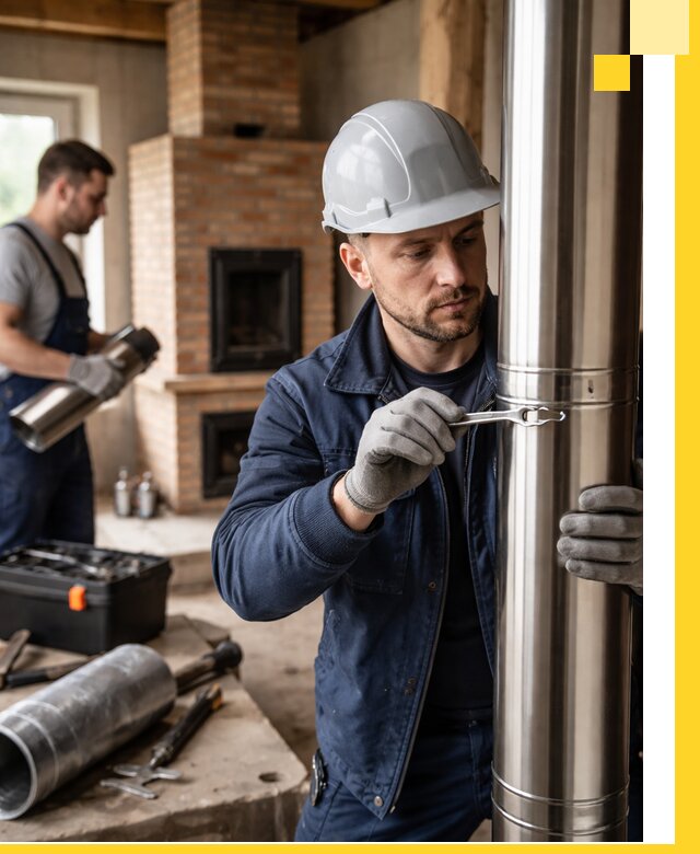 Профессиональный монтаж дымоходов для печей в Находке