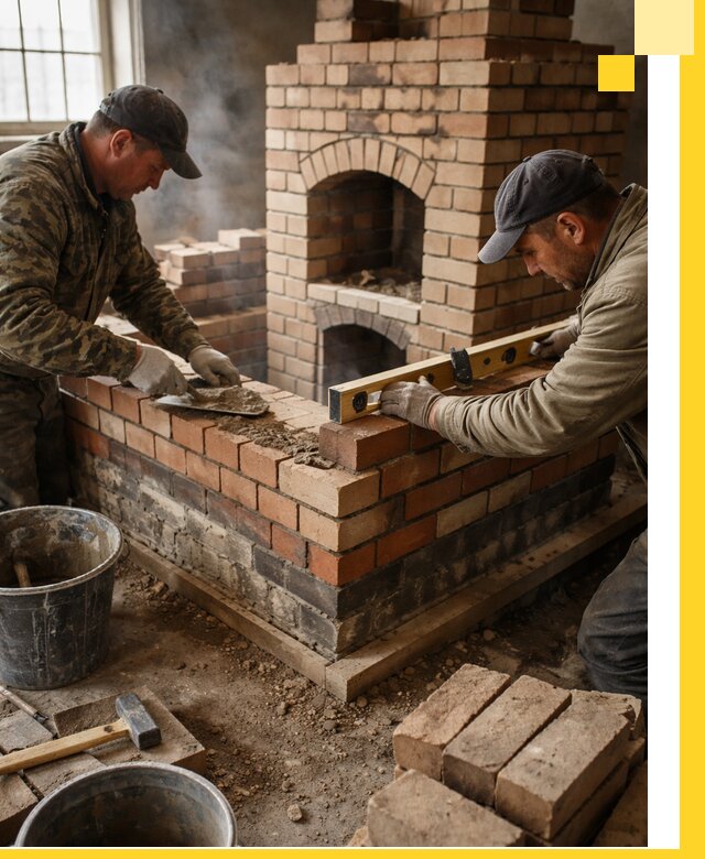 Изготовление и монтаж печей и каминов из кирпича в Находке