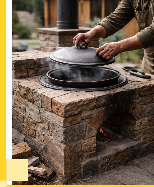 Печи для казана в Находке по цене от 18567 р. | ЭриданНхд