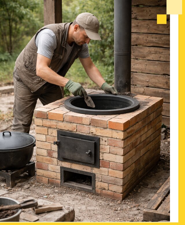 Изготовление и установка печей для казана в Находке под ключ