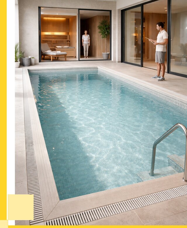 Отделка бассейна пленкой ПВХ в Находке от 3610 р. - ЭриданНхд