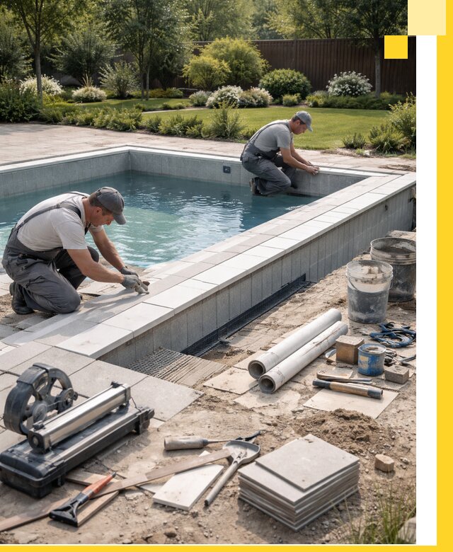 Строительство открытых бассейнов под ключ в Находке профессионально