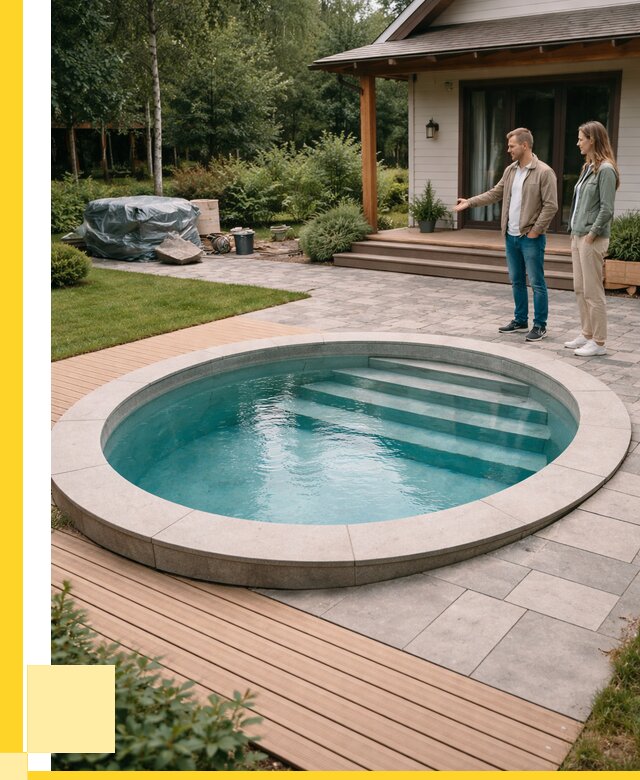 Бассейн на даче под ключ в Находке от 206300 р., ЭриданНхд