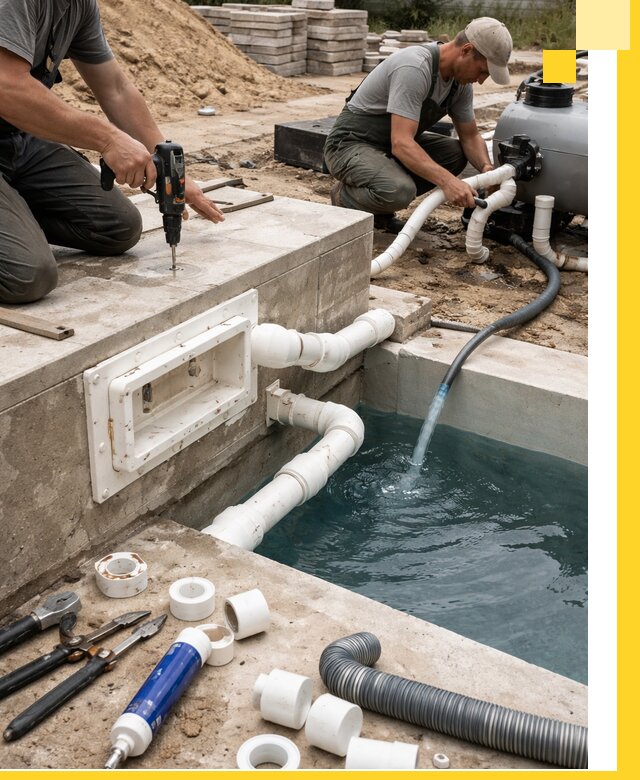 Строительство скиммерных бассейнов под ключ в Находке