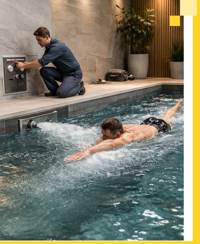 Проектирование и монтаж бассейнов с противотоком в Находке