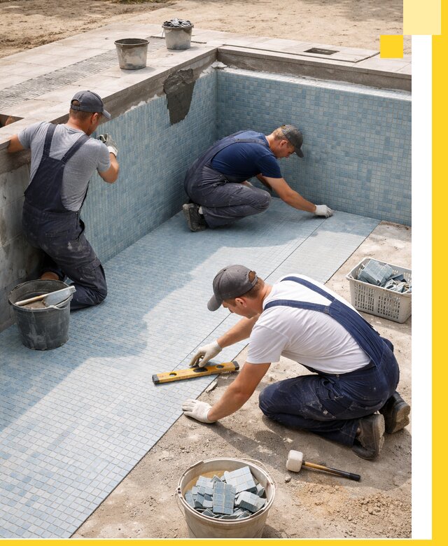 Укладка и установка плитки для бассейнов под ключ в Находке