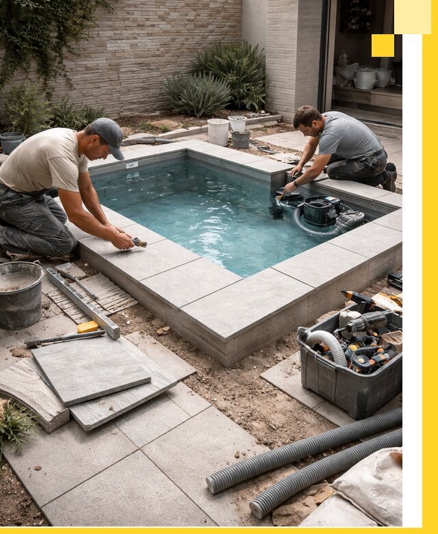 Мини бассейны под ключ в Находке, дизайн и установка