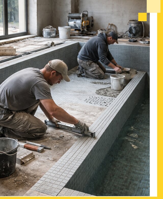 Строительство бассейна в частном доме в Находке под ключ