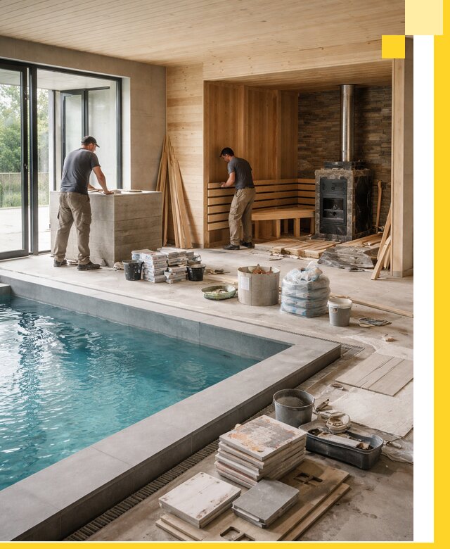 Проектирование и строительство бань с бассейном в Находке