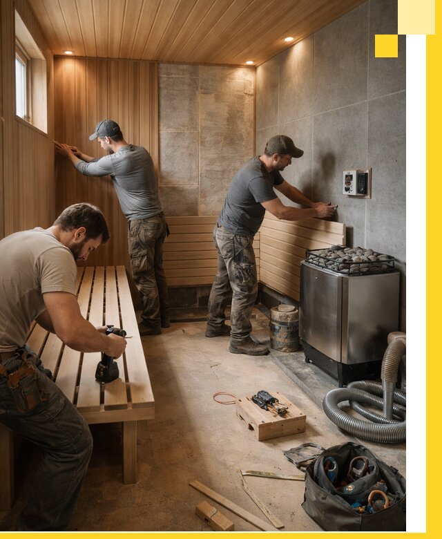 Сауны под ключ в Находке, проектирование, строительство, отделка