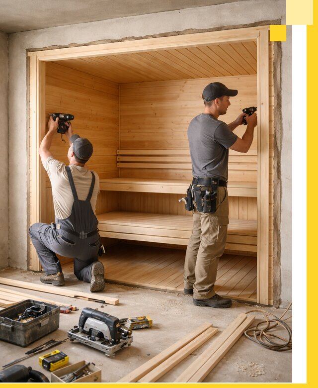 Монтаж саун под ключ в Находке — проектирование и установка