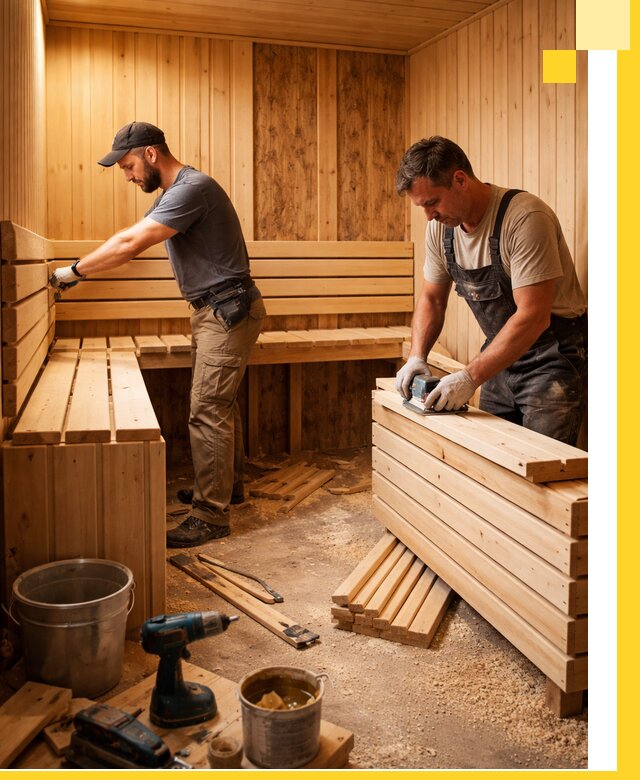 Профессиональный комплексный ремонт саун под ключ в Находке
