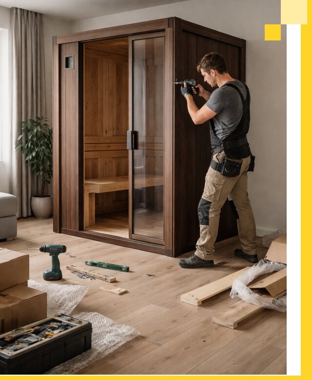 Установка и производство мини саун под ключ в Находке