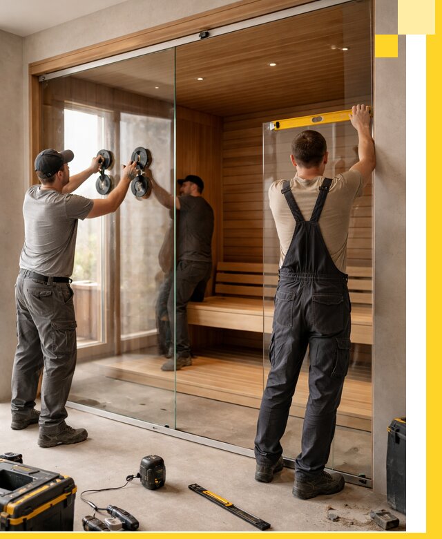 Производство и монтаж стеклянных саун под ключ в Находке