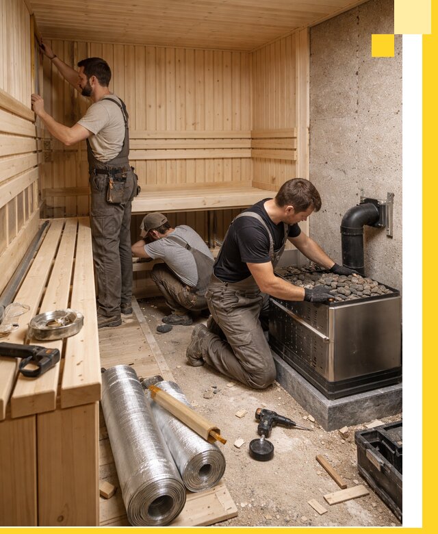 Индивидуальные сауны на заказ в Находке под ключ, проект и монтаж