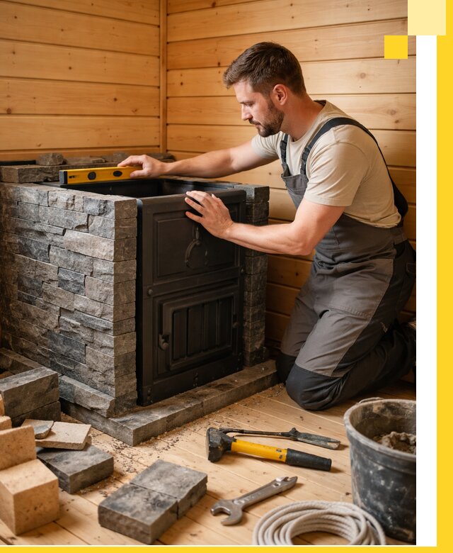 Производство и установка печей для саун под ключ в Находке