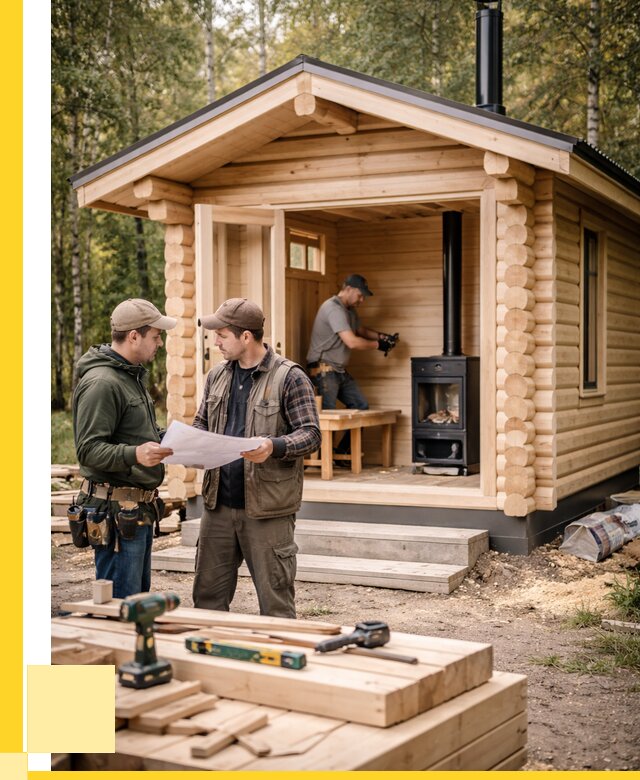 Монтаж бань под ключ в Находке — от 206300 р. | ЭриданНхд