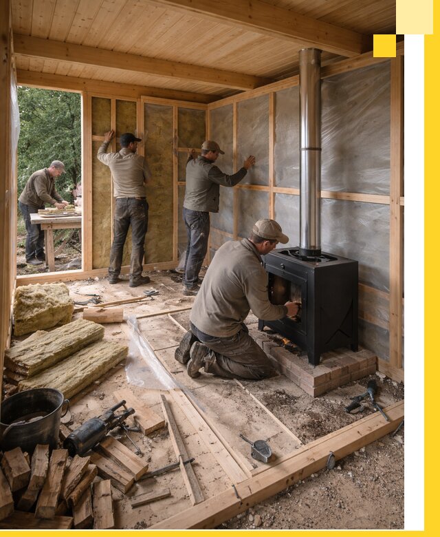 Профессиональный монтаж бань под ключ в Находке для дома