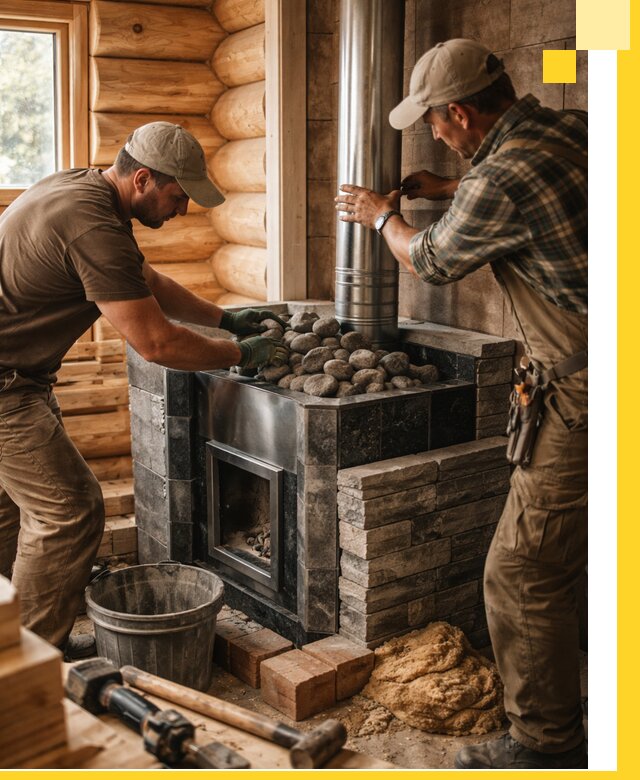 Строительство и отделка русских бань под ключ в Находке