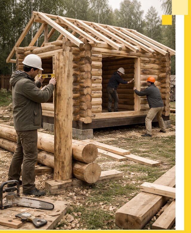 Строительство бань для дачи под ключ в Находке с доставкой и монтажом