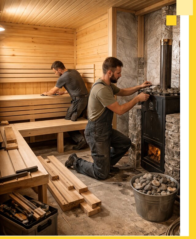 Дизайн и строительство интерьеров бань под ключ в Находке