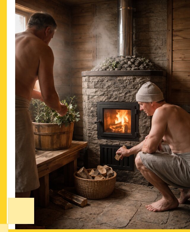 Банные печи под ключ в Находке от 46418 р. | ЭриданНхд кирпичная