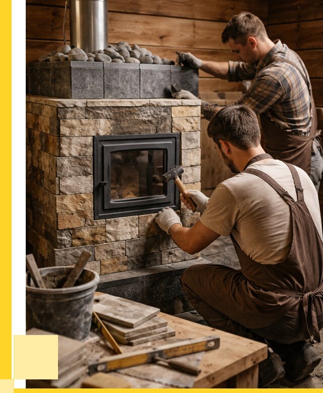 Облицовка банной печи в Находке от 15473 р. | ЭриданНхд