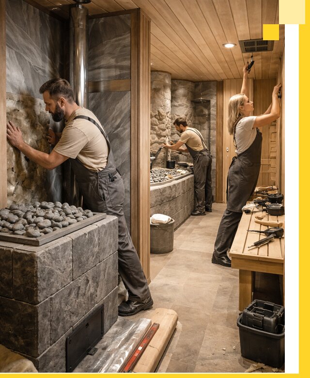 Строительство бань и SPA процедур в Находке под ключ и отделкой