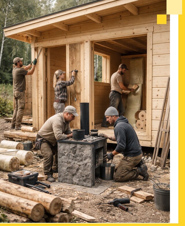 Купить баню под ключ в Находке строительство монтаж отделка