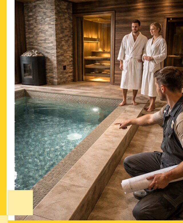 Проект бани с бассейном под ключ в Находке от 67048 р. | ЭриданНхд