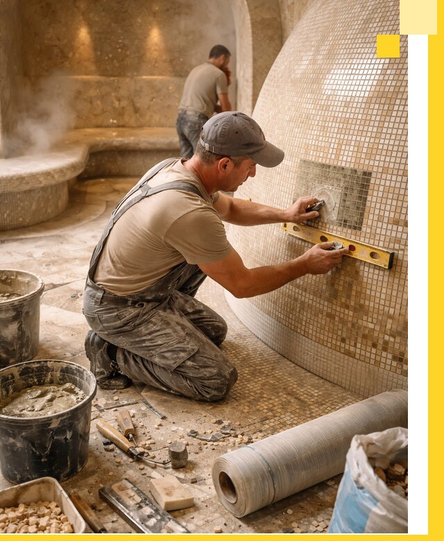 Хамам под ключ в Находке: проектирование, строительство, отделка