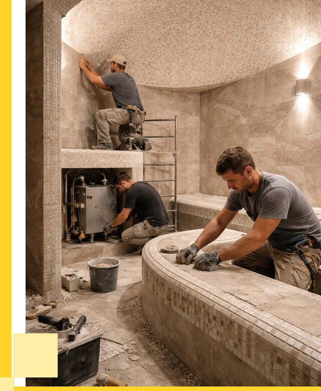 Монтаж хамамов под ключ в Находке от 257875 р. ЭриданНхд