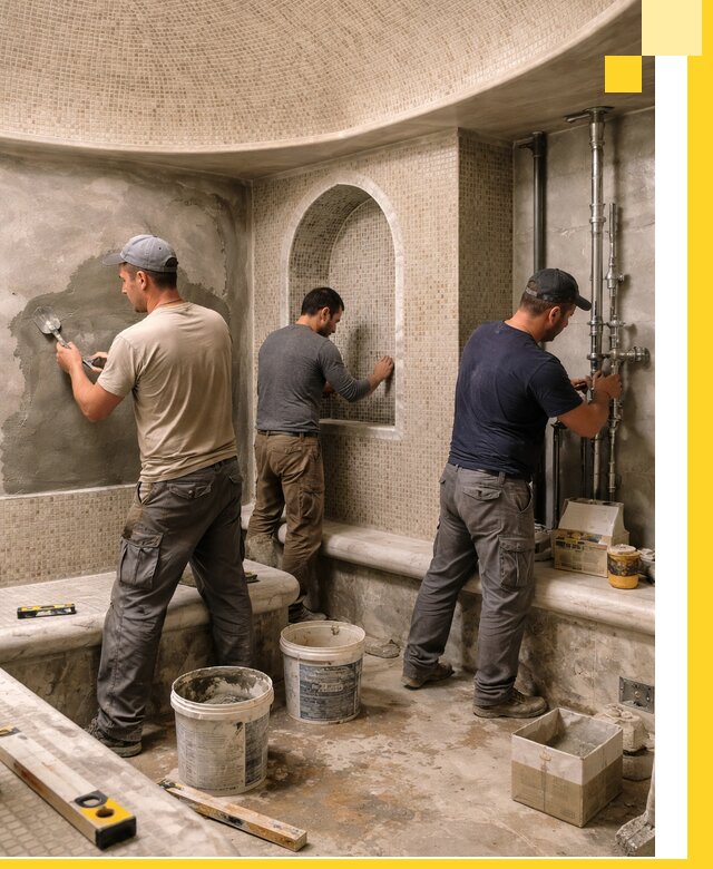 Профессиональный монтаж хамамов под ключ в Находке с гарантией