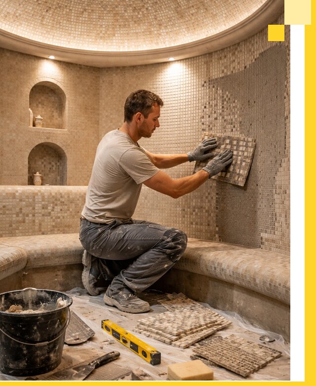 Устройство и монтаж домашнего хамама под ключ в Находке