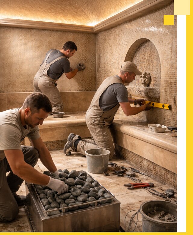 Проектирование и строительство хамама и сауны в Находке