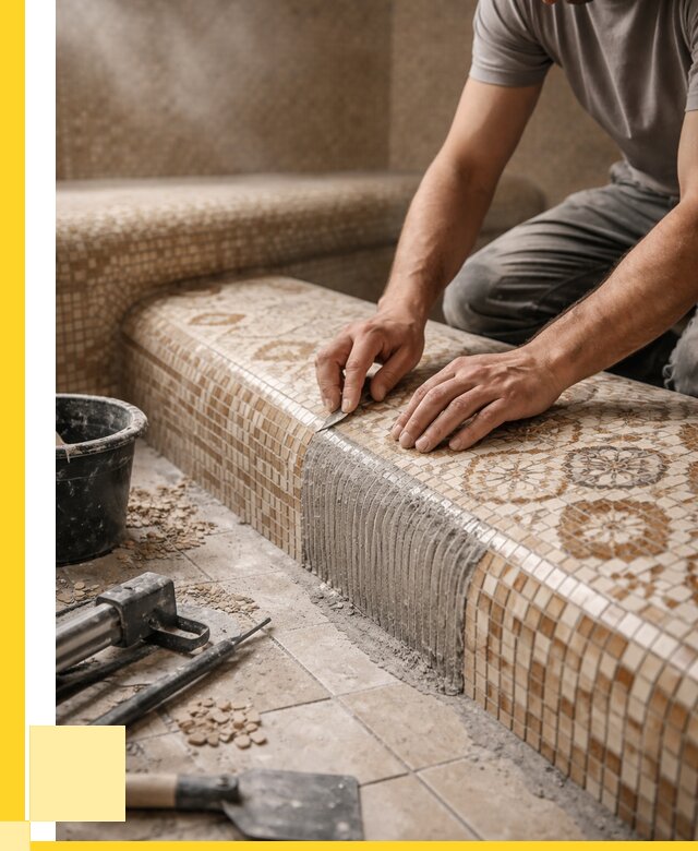 Плитка для хамама под ключ в Находке от 3610 р. | ЭриданНхд