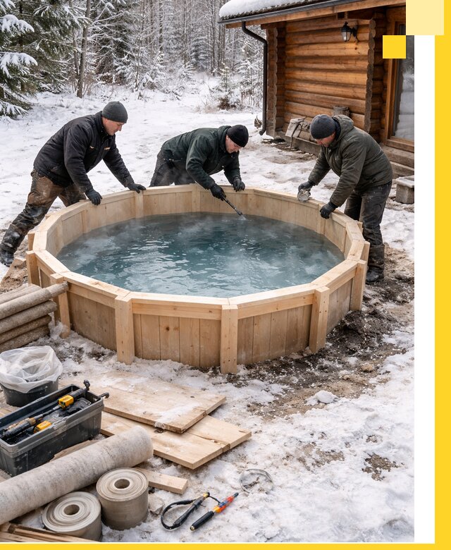 Изготовление и установка ледяных купелей под ключ в Находке