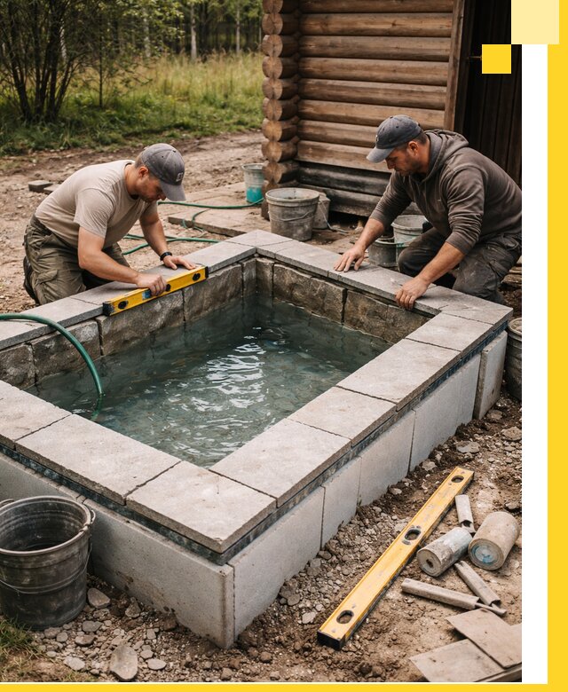 Изготовление и установка холодных купелей под ключ в Находке